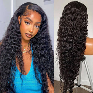4x4 5x5 Water Wave Lace Closure Wig 13x4 13x6 Hd Deep Wave Lace