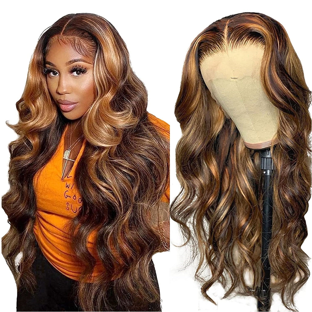 Highlight-Lace-Front-Wigs-Human-Hair-Colored-Body-Wave-Lace-Front-Wigs-Honey-Blonde -Highlight-Brazilian-13x4-13x6-Transparent-Lace-Front-Wigs-Human-Hair-Wigs-for-Women