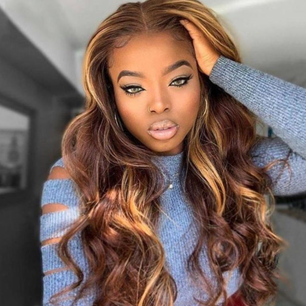 Highlight-ombre-hair-lace-closure-wig-BODY-WAVE-human-hair-wigs