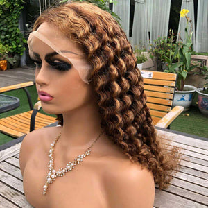 Transparent-Frontal-Wig-Highlight-Honey-Blonde-13x4-Lace-Front-Wig-Deep-Wave-Wigs