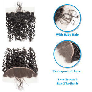 Nulala Hair 10A Brazilian Water Wave Lace Frontal Deal